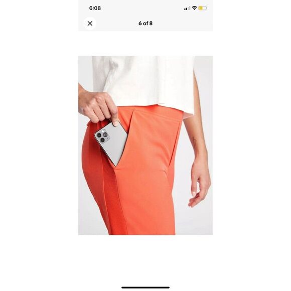 Athleta Brooklyn Ankle Pant-Sunset Glow-Plus Size 20 -NWT HIKING - Picture 6 of 8